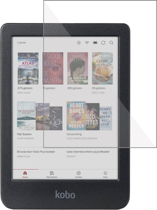 Screenprotector geschikt voor Kobo Clara Colour / BW - Folie Screen Protector van Enter2020