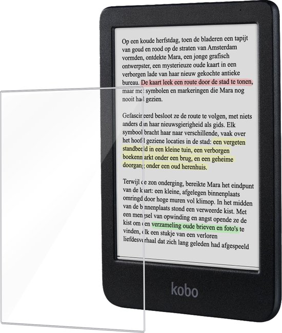 Screenprotector Geschikt voor Kobo Clara Colour Screenprotector Bescherm Glas Tempered Glass Screen Protector van Qubix