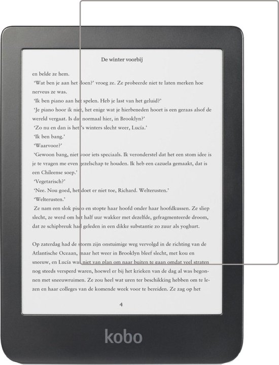 Screenprotector - Geschikt voor - Kobo Clara HD - Screenprotector Bescherm Glas Gehard Screen Protector van Merkloos