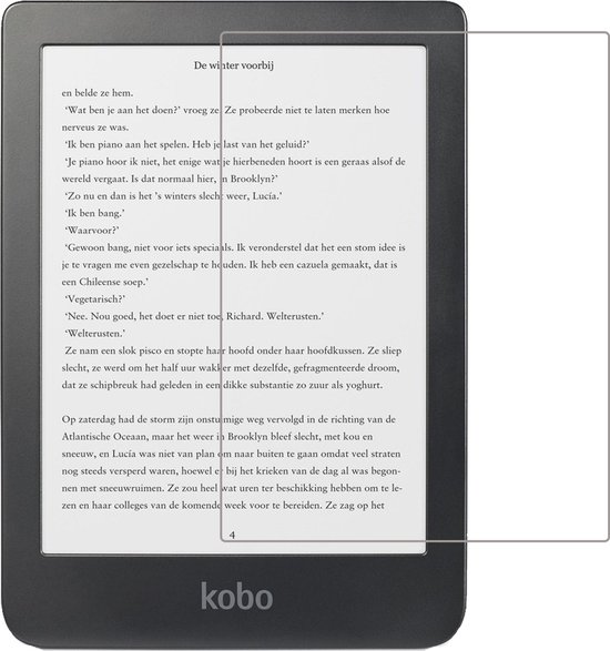 Screenprotector - Geschikt voor Kobo Clara HD Screenprotector Bescherm Glas - Screenprotector Geschikt voor Kobo Clara HD Screen Protector Tempered Glass van Amslod