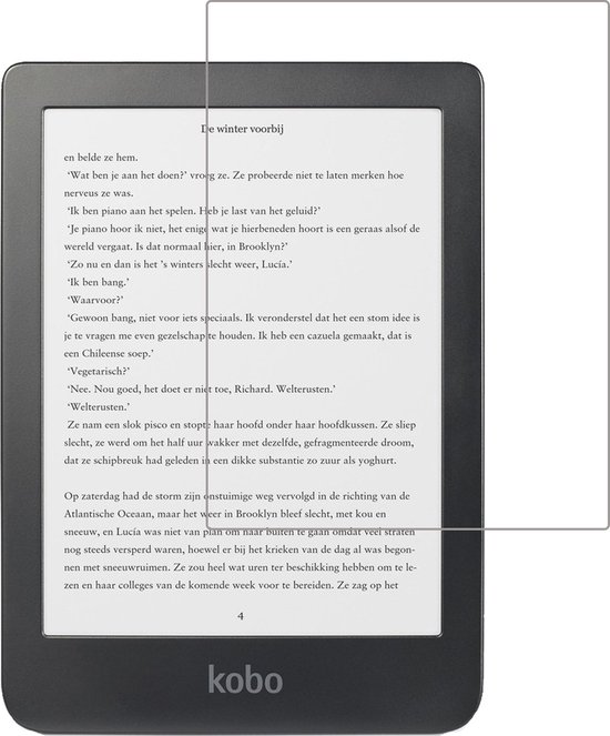 Screenprotector Geschikt voor Kobo Clara HD Screenprotector Bescherm Glas Tempered Glass Screen Protector van Merkloos