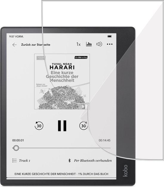 Screenprotector geschikt voor Kobo Elipsa 2E - Folie Screen Protector geschikt voor Kobo Elipsa 2E van Mobiparts