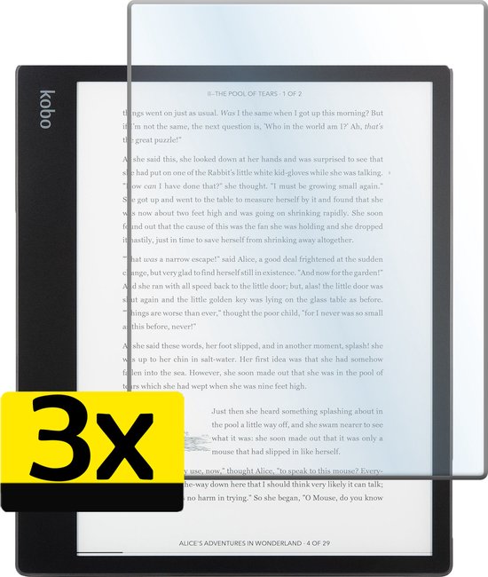 Screenprotector - Geschikt voor - Kobo Elipsa 2E - Screenprotector Bescherm Glas Gehard Screen Protector - 3 Stuks van MMOBIEL