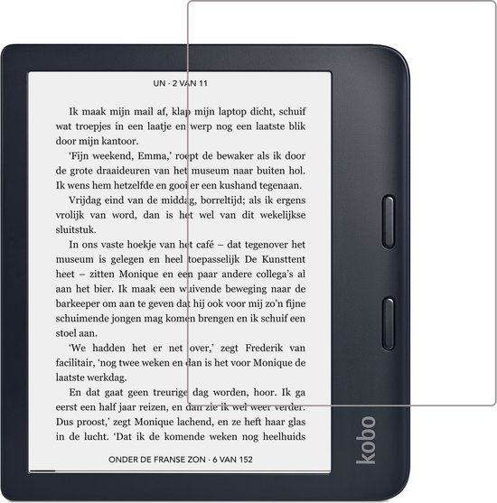 Screenprotector - Geschikt voor - Kobo Libra 2 - Screenprotector Bescherm Glas Gehard Screen Protector van EasyMagix