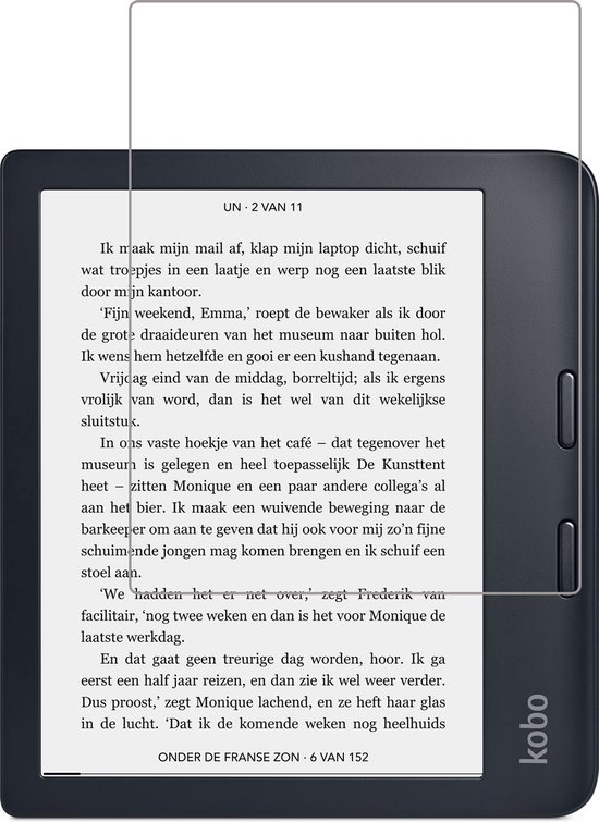 Screenprotector Geschikt voor Kobo Libra 2 Screenprotector Tempered Glass - Screenprotector Geschikt voor Kobo Libra 2 Screen Protector van PanzerGlass