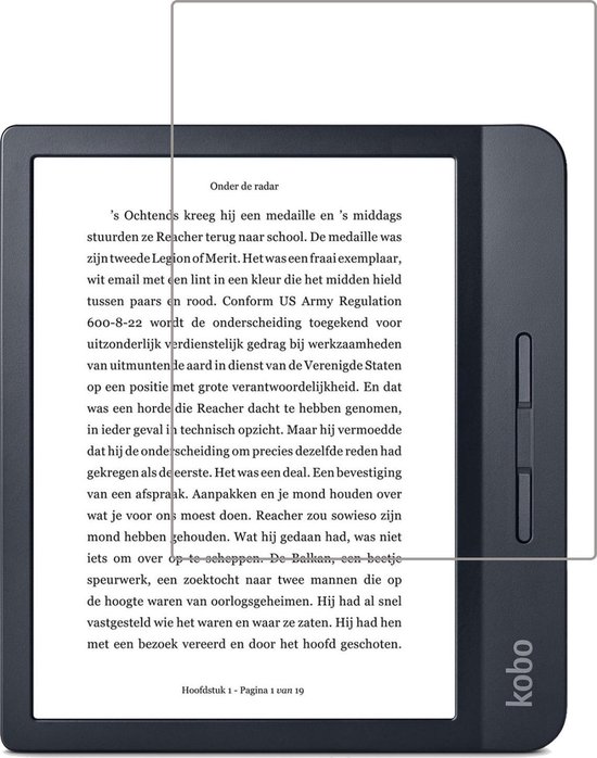 Screenprotector - Geschikt voor - Kobo Libra H2O - Screenprotector Bescherm Glas Gehard Screen Protector van Mobiparts