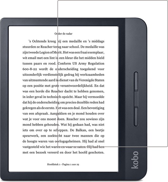 Screenprotector Geschikt voor Kobo Libra H2O Screenprotector Bescherm Glas Tempered Glass Screen Protector van omoton