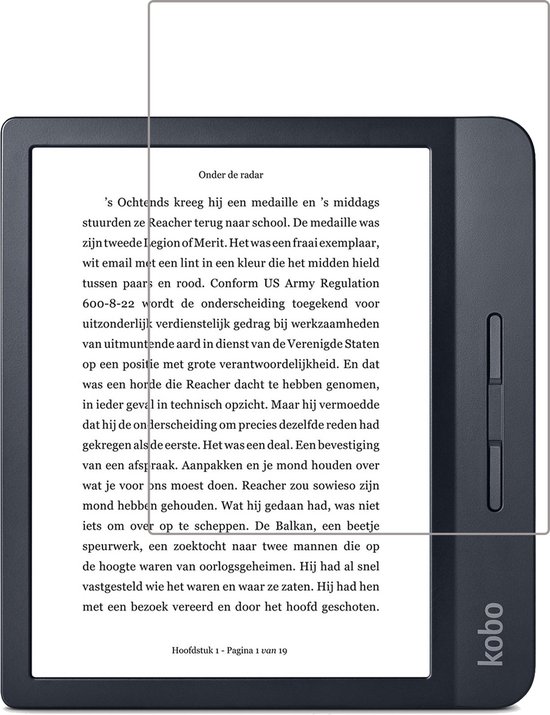 Screenprotector Geschikt voor Kobo Libra H2O Screenprotector Tempered Glass - Screenprotector Geschikt voor Kobo Libra H2O Screen Protector van Merkloos