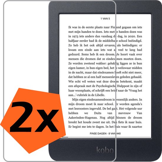 Screenprotector - Geschikt voor Kobo Nia Screenprotector Bescherm Glas - Screenprotector Geschikt voor Kobo Nia Screen Protector Tempered Glass - 2 PACK van Savvies