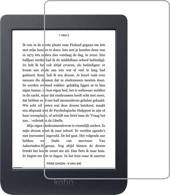 Screenprotector Geschikt voor Kobo Nia Screenprotector Bescherm Glas Tempered Glass Screen Protector van iMoshion