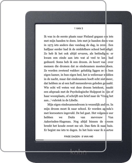 Screenprotector Geschikt voor Kobo Nia Screenprotector Gehard Glas Tempered Glass - Screenprotector Geschikt voor Kobo Nia Screenprotector van Mobiparts