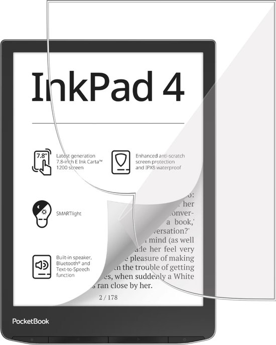 Screenprotector geschikt voor Pocketbook InkPad 4 - Folie Screen Protector geschikt voor Pocketbook InkPad 4 van Vikuiti 3M