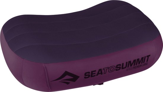 Sea to Summit Aeros Premium - Opblaasbaar Hoofdkussen - Regular Magenta van Sea to Summit