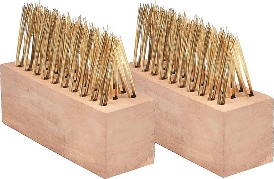 Set van 2 Onkruid Draadborstels voor Effectieve Reiniging van Terrassen en Straten van Merkloos	