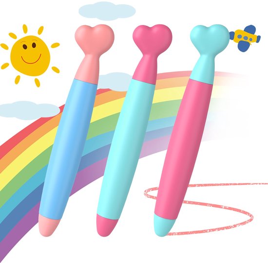 Set van 3 Stylus Pennen voor Kinderen met Zachte Rubberpunten