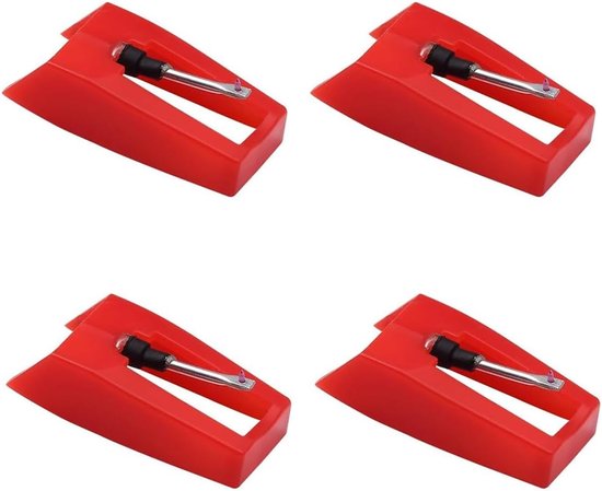 Set van 4 vervangende platennaalden voor Crosley, Ion, Jensen, Bush en Teac, nauwkeurige stylus voor een optimale luisterervaring