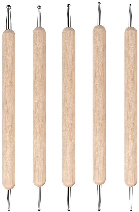Set van 5 Houten Stylus Pen voor Schilderen en Graveren