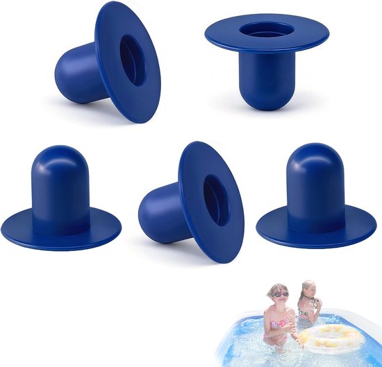Set van 5 stuks, conische TPR-pluggen voor het afdichten van buizen en filtergaten, duurzaam, eenvoudig te installeren, compatibel met Intex- en Bestway-zwembaden, ideaal voor overwintering en