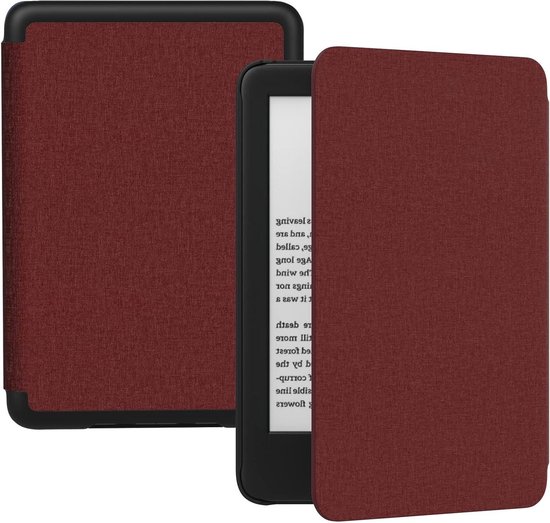 Shell Cover for All-New Kindle 11th Gen 2022 Release - Lightweight Case with Auto Wake/Sleep - Wine Red van Shell.