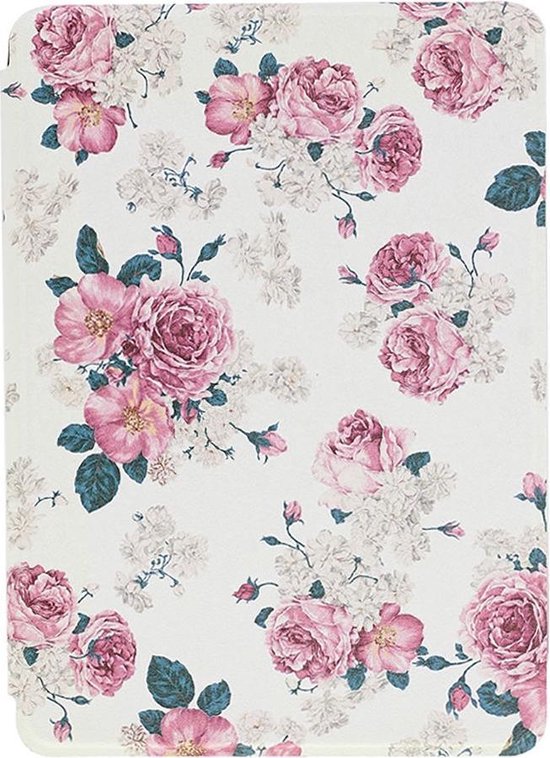 Shop4 - Cover voor Kindle 9 - Rozen Wit van Shop4