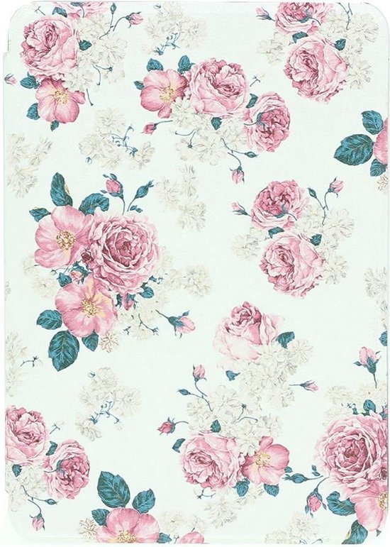 Shop4 - Cover voor Kindle Paperwhite 4 - Rozen Wit van Shop4
