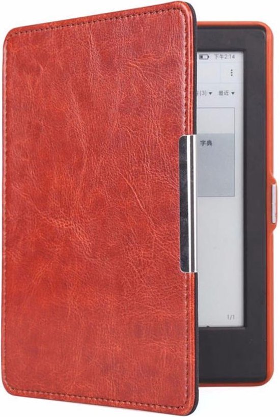 Shop4 - Geschikt voor Sleepcover voor Kindle Oasis 8 - Cabello Bruin van Shop4