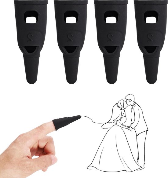 Siliconen stylus pen met hoge gevoeligheid voor touchscreen - 4 stuks - iPad iPhone Android - precisie stylisten pennen