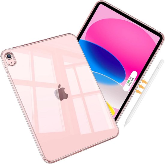 Slanke Transparante Achterkant Hoes voor Nieuwste iPad 11e Generatie 11 inch en 10e Generatie 10.9 inch van Merkloos