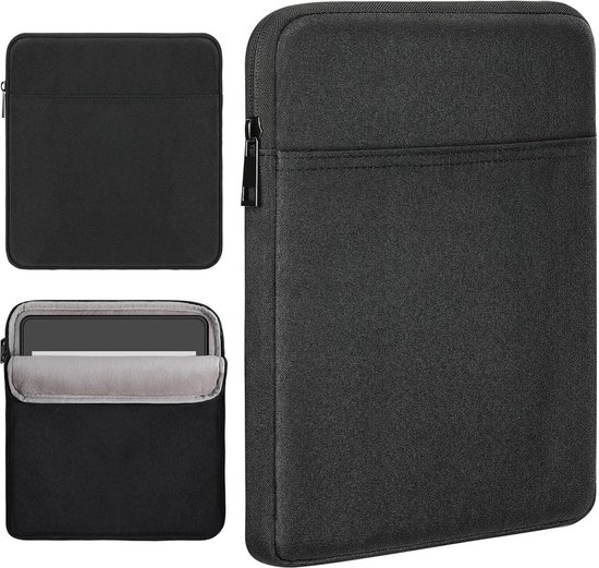 Sleeve for Kindle Paperwhite 2023-2022, Tablet Carrying Case with Dual Pockets and Pen Holder - Black van MoKo