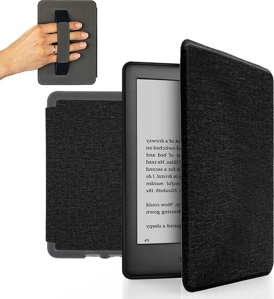 Sleeve voor Kindle Paperwhite 10e generatie - Met Hand Strap - Auto Sleep Wake - Zwart van IVSO