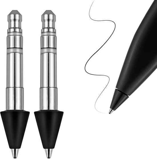 Slijtage roestvrijstalen slanke pen 2 tips vervanging, 2 stuks compatibel met Microsoft Surface Slim Pen 2