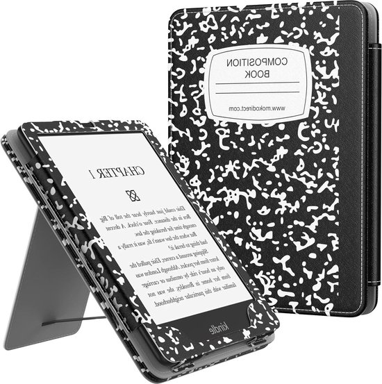 Slim PU Tablet Shell Cover Stand Case for Kindle Paperwhite 11th Generation 2021 - Auto-Wake/Sleep - Black van Fintie
