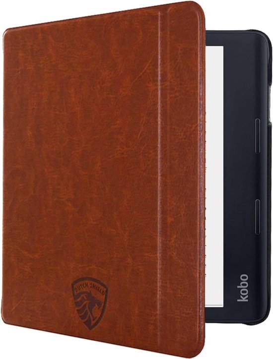 Slimfit Hoesje Sleepcover Geschikt voor Kobo Sage Hoes Cognac Bruin - ereader hoesje - cover van E-Readers Gigant