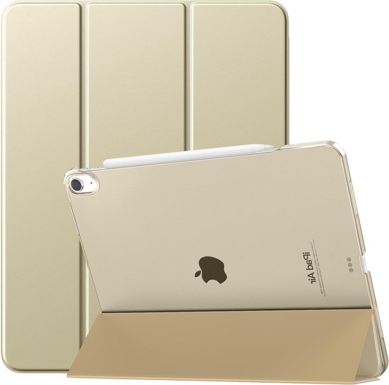 Slimme iPad Air 13 Inch Hoes met Duidelijke Achterkant, Ondersteunt Touch ID en Auto Sleep/Wake Functie, Bescherming voor M3/M2 (2024/2025)