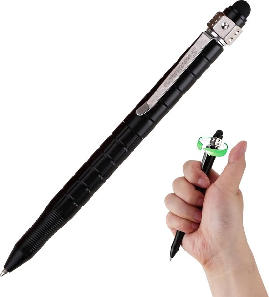SMOOTHERPRO Rubber Touch Screen Pen - Stylus Tip Ballpoint Pens - Retractable Ballpoint Pen Smooth Writing Pen - ShopVlot