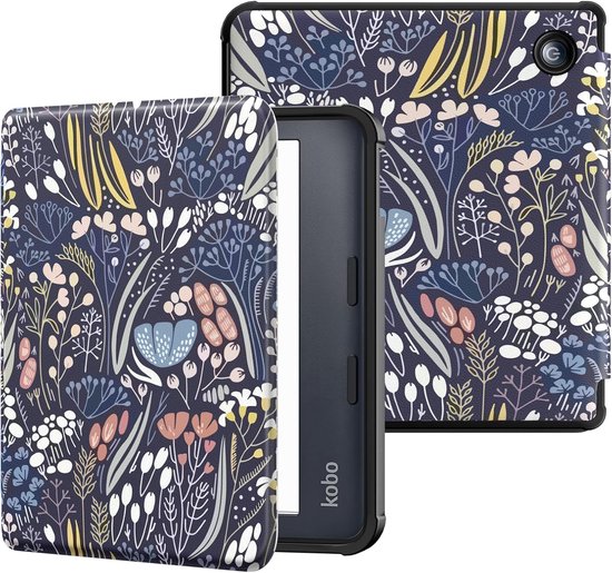 SnelShoppen - Ultra Dunne Kobo Libra Colour 7" Hoes - Nachtblauw - Lichtgewicht Beschermende Folio Case met Auto Wake/Sleep Functie voor Kobo Libra Co