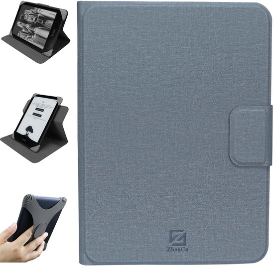 SnelShoppen - Universele Afneembare Hoes voor 6 Inch Nieuwe Kindle 2024/2022, Kobo Nia/Clara 2E/Clara HD, Lichtgewicht Meerdere Kijkhoeken Bescherming