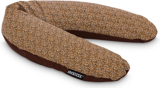 Snoozzz Voedingskussen Zwangerschapskussen Zijslaapkussen Premium kwaliteit - 185 cm - microparel vulling - luxe draagtas - 100% hydrofiel katoen - Mucho van SNOO