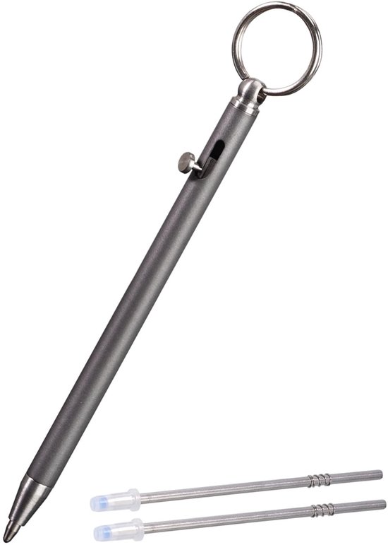 Solidchoice - Mini Titanium EDC Pen met Vervangende Vullingen