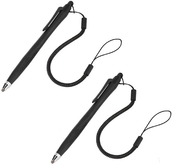 Solidchoice - Touchscreen Pen Set van 2 met Veerkoord