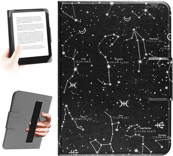 Solidchoice - Universele Hoes voor 6,8-7 Inch eReaders met Constellatie Design