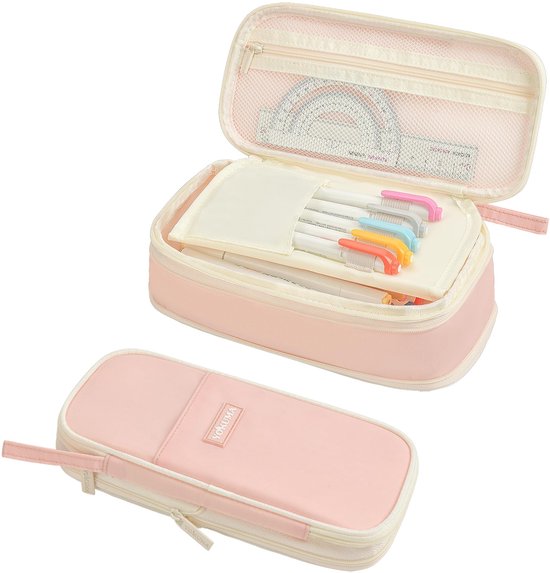 SolidKeus - Schattige Pencil Case met Grote Capaciteit voor School en Kantoor