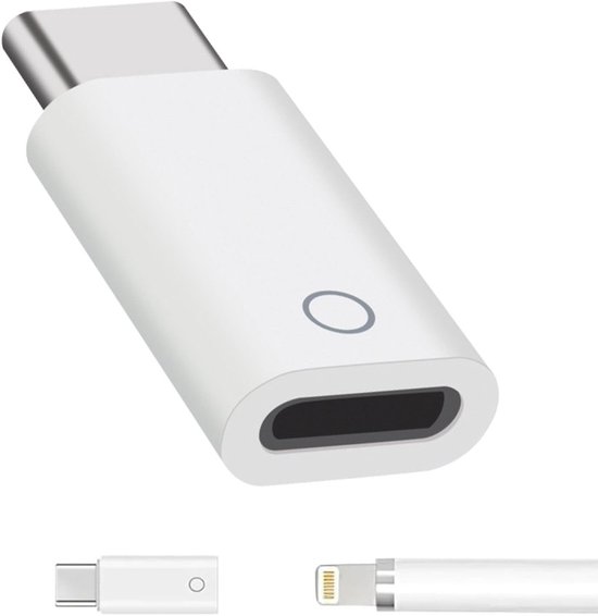 SolidKeus - USB Adapter voor Apple Pencil 1 met Draadloos Oplaadpunt