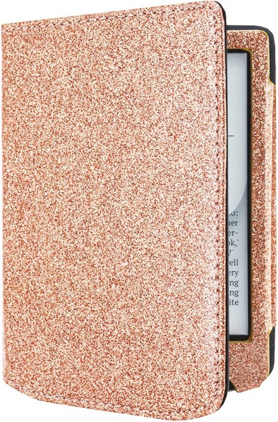 Sparkling Hoesje Geschikt voor Pocketbook Verse Pro Hoes Cover Roze Glitter van Spark