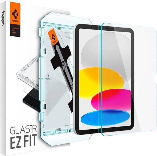 Spigen Glas.TR - E-Reader Schermbescherming - EZ FIT - iPad 10.9 2022 - Gemakkelijk te Installeren