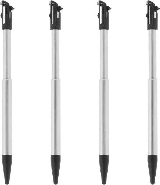 Store 4 stks Metalen Uitschuifbare Stylus Pen voor Nintendo NIEUWE 2DS XL Gaming