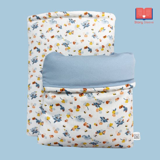 Story Sleeve - Book Sleeve / E-reader Sleeve Bee & Bird - 27 x 23 cm - Ook geschikt voor E-reader - Boekenhoes - Boekbeschermer - Boekhoes - Booksleeve - Voor boek van Merkloos