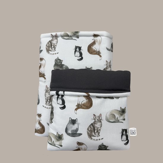 Story Sleeve - Book Sleeve / E-reader Sleeve Catlover - 27 x 23 cm - Ook geschikt voor E-reader - Boekenhoes - Boekbeschermer - Boekhoes - Booksleeve - Voor boek van Story Sleeve