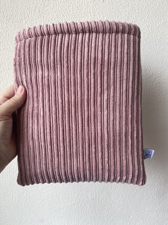 Story Sleeve - Book Sleeve / E-reader Sleeve Double Rib Oud Roze - 27 x 23 cm - Ook geschikt voor E-reader - Boekenhoes - Boekbeschermer - Boekhoes - Booksleeve - Voor boek van Merkloos