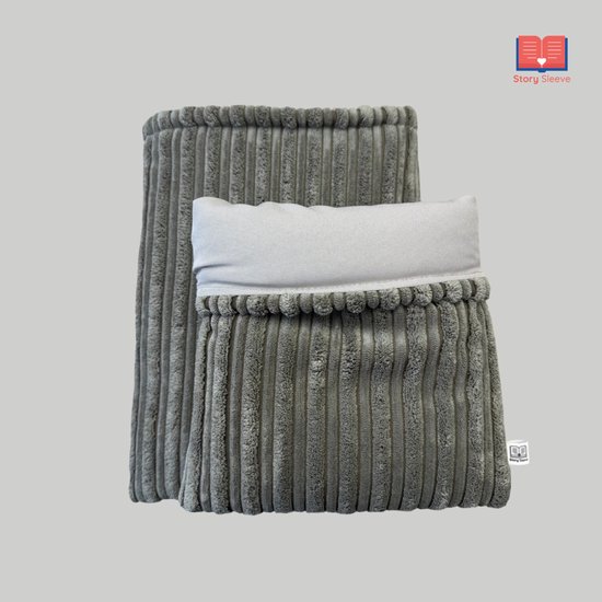 Story Sleeve - Book Sleeve / E-reader Sleeve Double Rib Taupe - 27 x 23 cm - Ook geschikt voor E-reader - Boekenhoes - Boekbeschermer - Boekhoes - Booksleeve - Voor boek van Merkloos